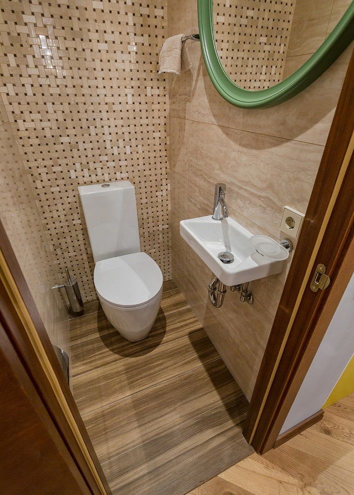 Дизайн Маленького Туалета В Квартире С Раковиной
