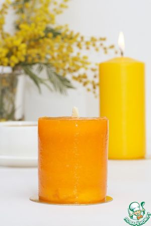 Десерт «Апельсиновая свечка»