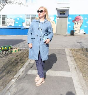 Ootd: baby blue trench..........