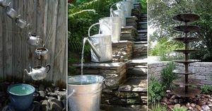 11 восхитительных идей водопадов и прудиков для дачи своими руками