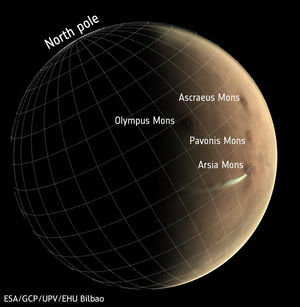 Вот уже второй месяц над Марсом висит странное облако, удивляющее ученых