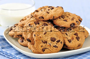 Простое и вкусное печенье с капельками из шоколада – рецепт приготовления