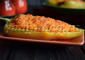 Вкусные фаршированные перцы лодочки с морковью – пошаговый фото рецепт