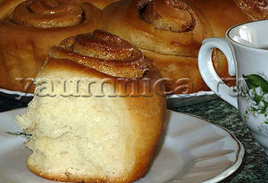 Вкусные и пышные булочки с корицей из дрожжевого теста – пошаговый фото рецепт