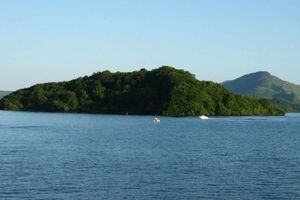 В Шотландии на озере продается остров за 120 000 долларов.