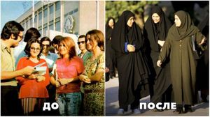 15 красноречивых фото из восточных стран до и после исламской революции.