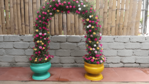 Ка легко создать цветочную арку в саду