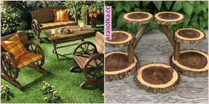 11 креативных вариантов деревянной мебели для вашего сада и двора