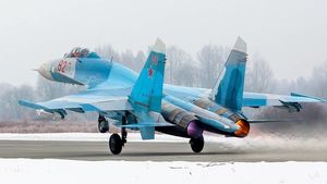 Российские истребители Су-27 сопроводили французские самолеты над Черным морем