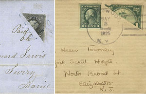 Загадка почтовой марки: Почему на старых письмах можно увидеть марки, разрезанные пополам
