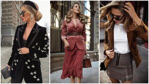 С чем бархатный и замшевый пиджак: 10 классных идей для роскошных женщин