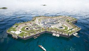 Амбициозный плавучий остров, в котором обещают безналоговый рай и квартиры по дешевке