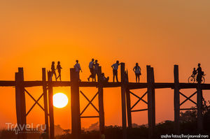 Мьянма. Ловля солнца на тиковом мосту