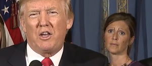 Женщина со странными бровями затмила выступление Трампа