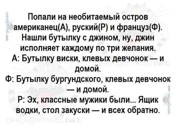 Ящик водки и всех обратно анекдот. Анекдоты про необитаемый остров. Анекдот три мужика попадают на необитаемый остров. Анекдот про необитаемый остров русский немец и американец.