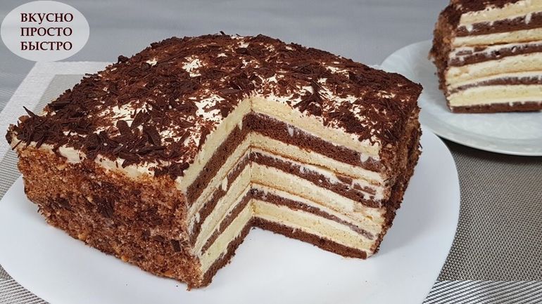 Шикарный шоколадный домашний торт 