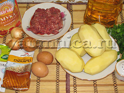 Картофельные зразы с яйцом и сыром