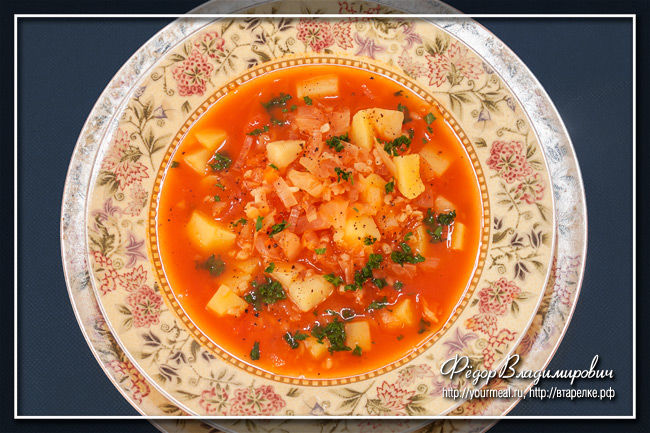 Армянский суп с квашеной капустой
