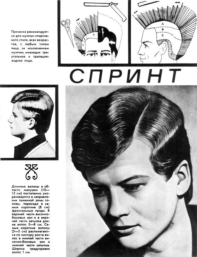 Плакаты с мужскими прическами
