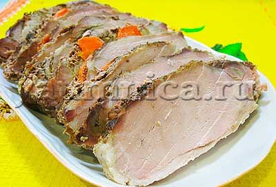 Пошаговый рецепт буженины из свинины