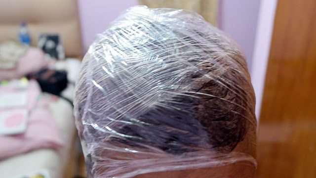 Маска для волос под полиэтиленом