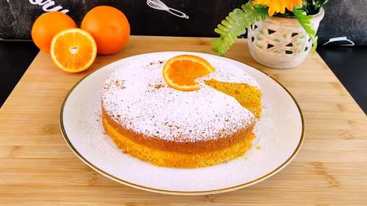 Быстрый пирог с апельсинами