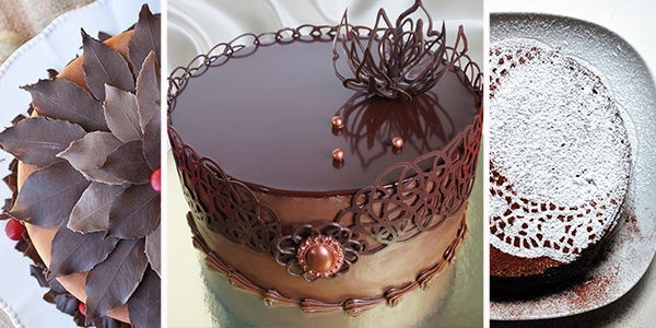 Торт с шоколадным декором