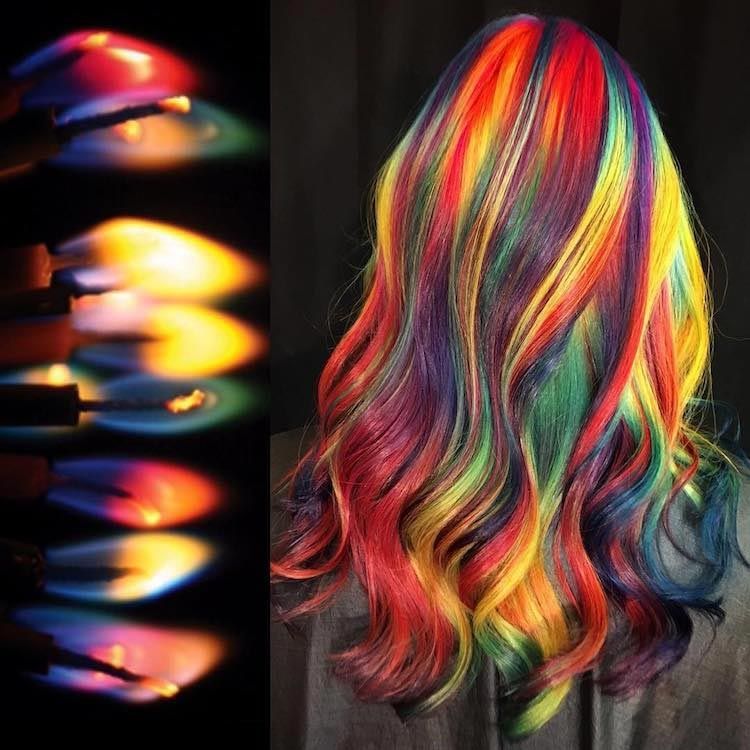 Краска для волос цвета пламя