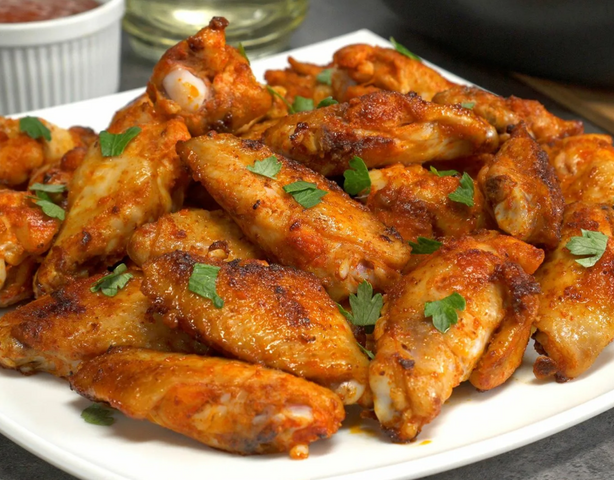 Куриные крылышки на сковороде