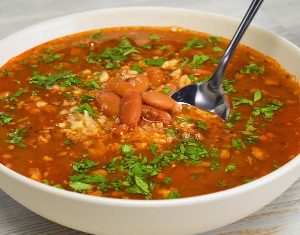 Лобахашу. Суп из красной фасоли