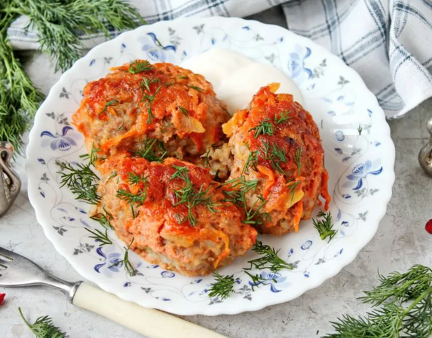 Вкусные ленивые голубцы в духовке