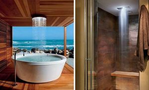 25 ванных комнат с тропическим душем