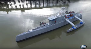 Начались первые испытания автономного военного корабля DARPA