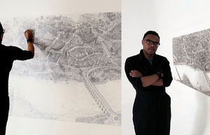Художник рисует невероятно подробные эскизы британских городов шариковой ручкой