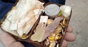 Шкатулку с золотыми монетами более 70 лет лежало под крышей