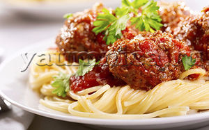 Спагетти с мясными фрикадельками – простой рецепт приготовления