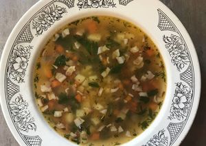 Гороховый суп с беконом за 15 минут