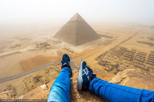 Немецкий экстримал незаконно покорил крупнейшую египетскую пирамиду