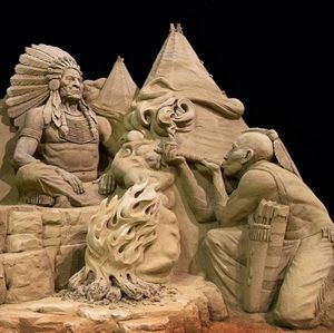 Скульптуры из песка поражающие воображение (24 фото)