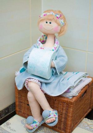 Кукла-держатель туалетной бумаги. Мастер-класс от автора идеи.