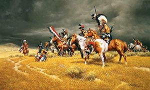 Столкновение американских индейцев с бигфутами-убийцами в 1855 году