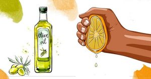Выжмите 1 лимон, смешайте с 1 столовой ложкой оливкового масла, рецепт долголетия.