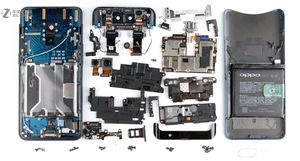 Разборка OPPO Find X выявила сложную конструкцию смартфона