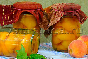 Персики в собственном соку – пошаговый рецепт фото