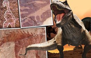 Динозавры жили вместе с людьми в доисторические времена