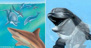 Почему акулы боятся дельфинов? Потому что они умеют жертвовать собой...