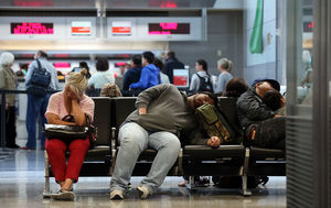 В подмосковных аэропортах запретили сидеть на полу и переодеваться в туалете