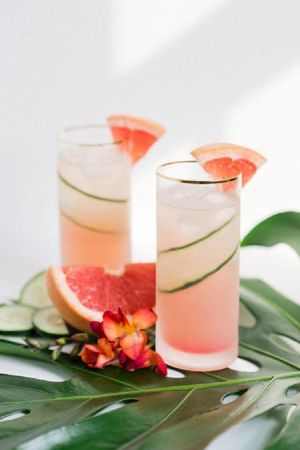 Идеальный освежающий напиток из грейпфрута и огурца