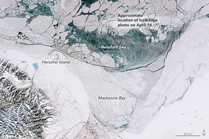 Самый толстый лед Арктики начал впервые в истории наблюдений крошиться и разваливаться на куски