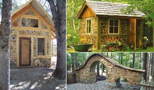 Экостроительство: Очаровательные дома из дров и глины в современном прочтении